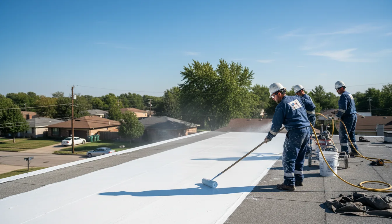 Commercial roof coating in Masonville, IA near me